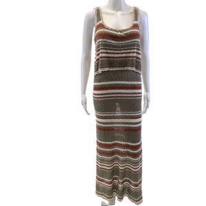 Eternal Sunshine Creations Womens Striped Textured Knit Colorblock Dress Size S